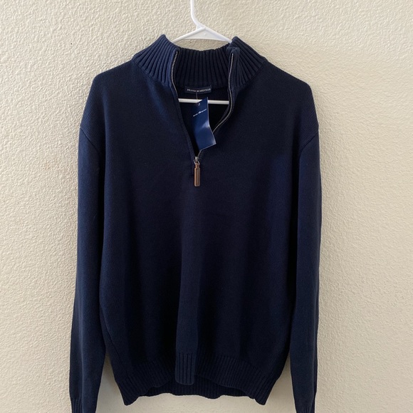 Brandy melville navy blue Aleah 1/4 zip sweater - Picture 5 of 5